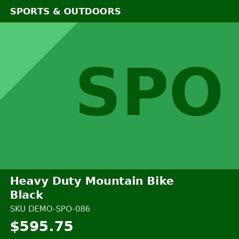 Heavy Duty Mountain Bike Black