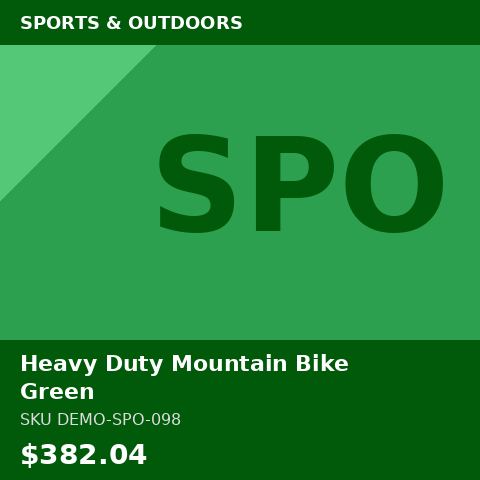 Heavy Duty Mountain Bike Green
