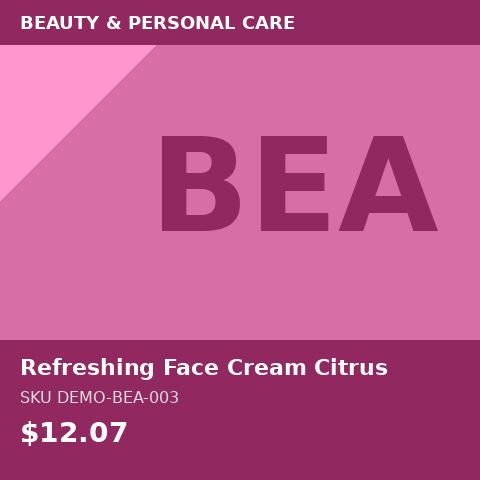 Refreshing Face Cream Citrus