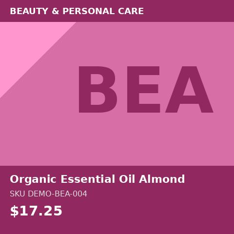[DEMO-BEA-004] Organic Essential Oil Almond