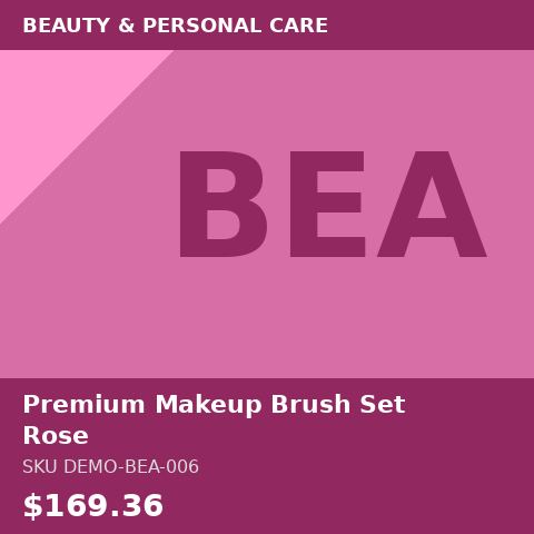 Premium Makeup Brush Set Rose