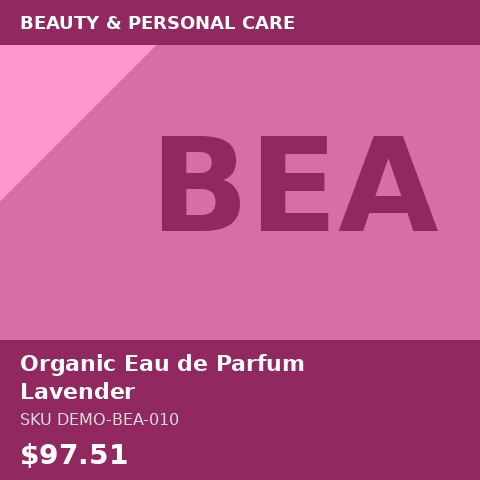 [DEMO-BEA-010] Organic Eau de Parfum Lavender