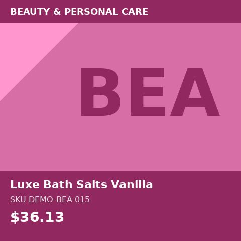Luxe Bath Salts Vanilla