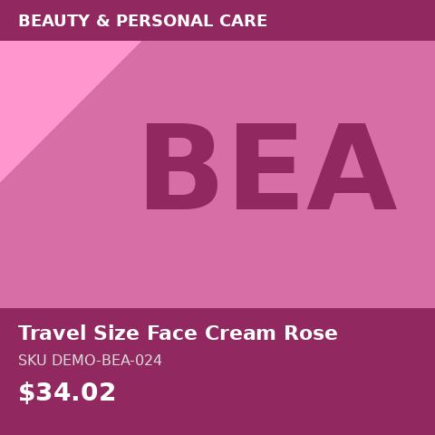 Travel Size Face Cream Rose