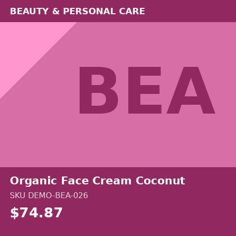 Organic Face Cream Coconut