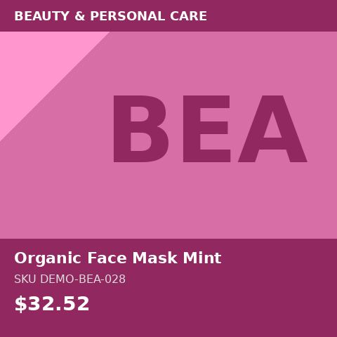 Organic Face Mask Mint