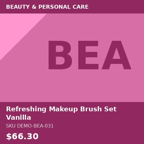 Refreshing Makeup Brush Set Vanilla