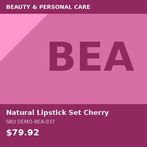 Natural Lipstick Set Cherry