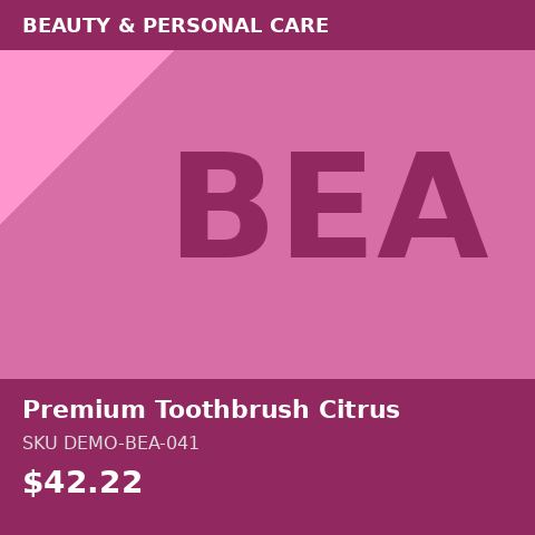 Premium Toothbrush Citrus