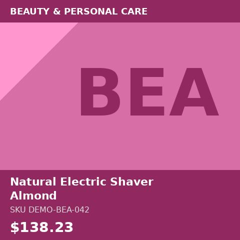 Natural Electric Shaver Almond