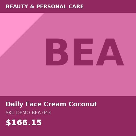 Daily Face Cream Coconut