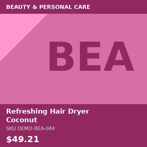 Refreshing Hair Dryer Coconut