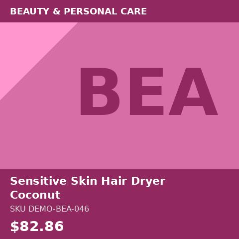 Sensitive Skin Hair Dryer Coconut