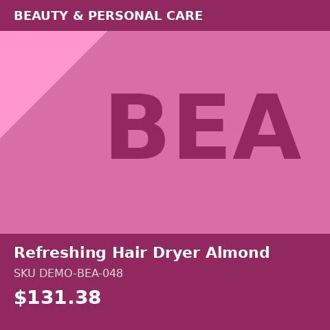 Refreshing Hair Dryer Almond