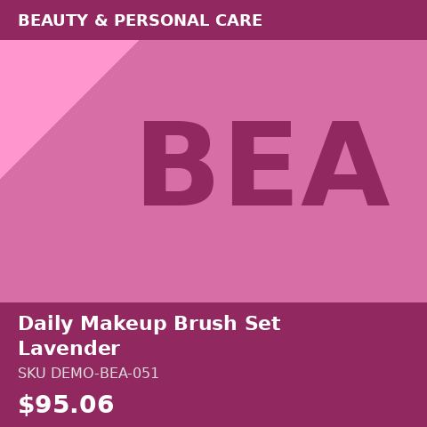 Daily Makeup Brush Set Lavender