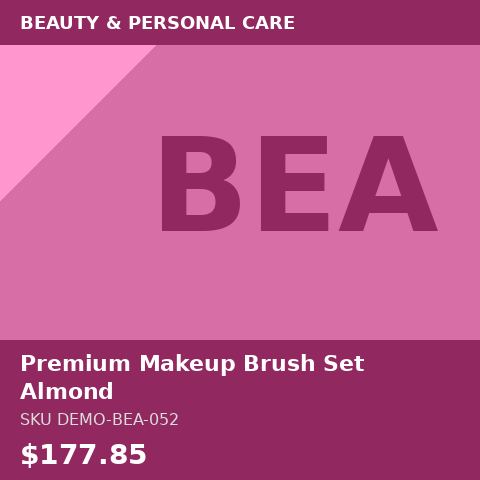 Premium Makeup Brush Set Almond
