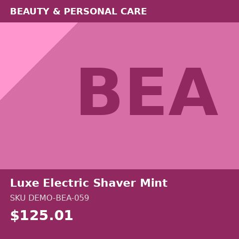 Luxe Electric Shaver Mint