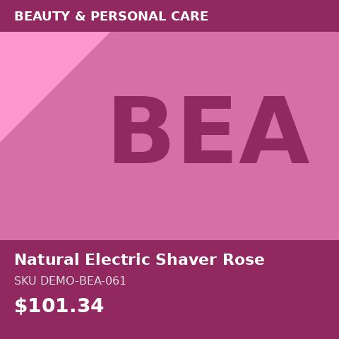 Natural Electric Shaver Rose