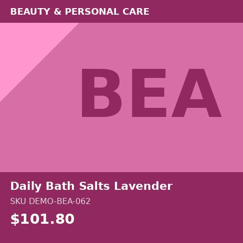 Daily Bath Salts Lavender