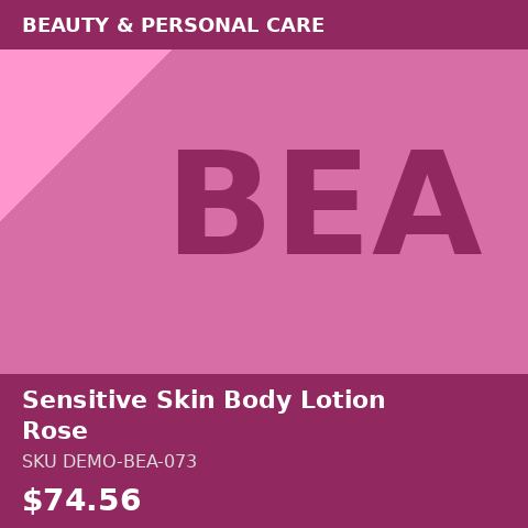 Sensitive Skin Body Lotion Rose