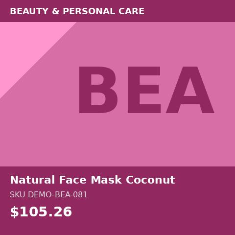 Natural Face Mask Coconut