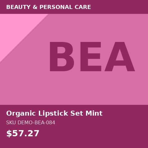 Organic Lipstick Set Mint