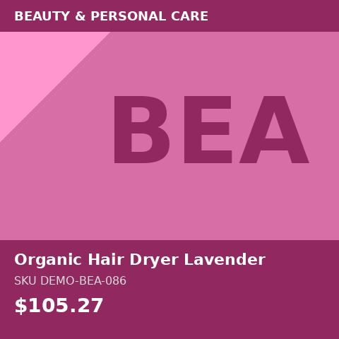 Organic Hair Dryer Lavender