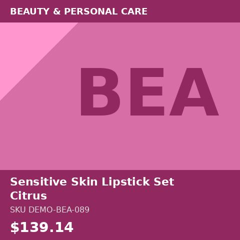 Sensitive Skin Lipstick Set Citrus