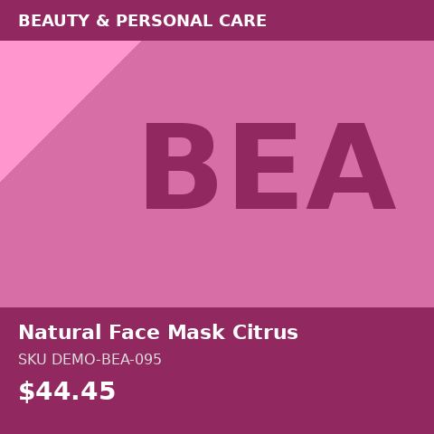 Natural Face Mask Citrus