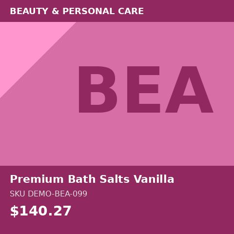 Premium Bath Salts Vanilla