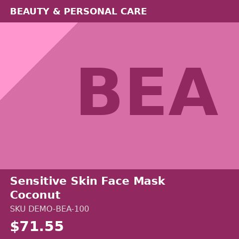 Sensitive Skin Face Mask Coconut