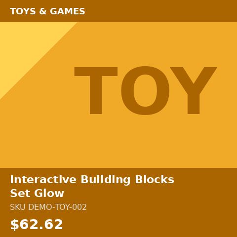 [DEMO-TOY-002] Interactive Building Blocks Set Glow