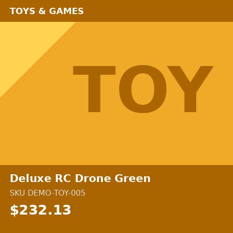 [DEMO-TOY-005] Deluxe RC Drone Green