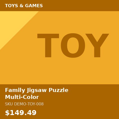 [DEMO-TOY-008] Family Jigsaw Puzzle Multi-Color