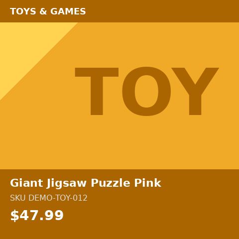 [DEMO-TOY-012] Giant Jigsaw Puzzle Pink