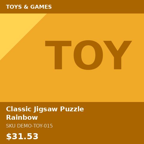 [DEMO-TOY-015] Classic Jigsaw Puzzle Rainbow