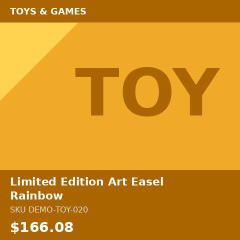 [DEMO-TOY-020] Limited Edition Art Easel Rainbow