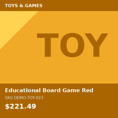 Educational Board Game Red