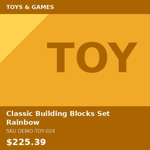 Classic Building Blocks Set Rainbow