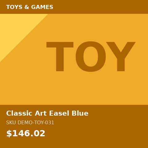 [DEMO-TOY-031] Classic Art Easel Blue
