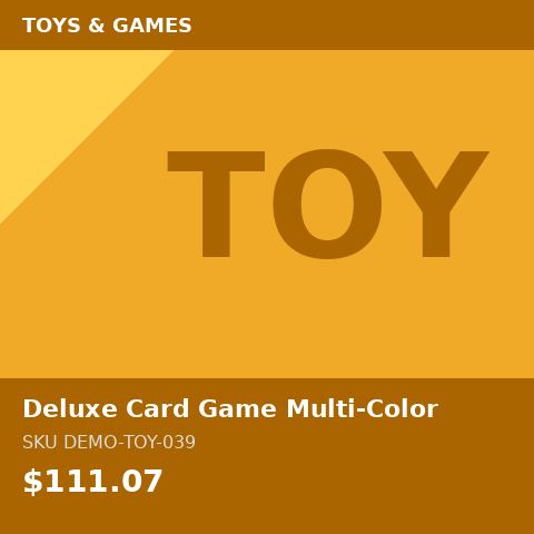 Deluxe Card Game Multi-Color