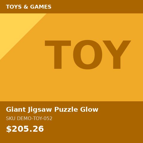 [DEMO-TOY-052] Giant Jigsaw Puzzle Glow