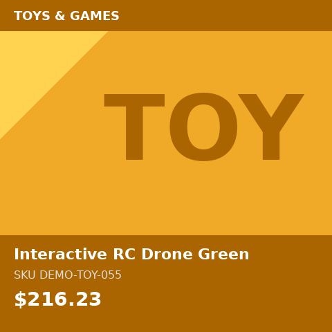 Interactive RC Drone Green