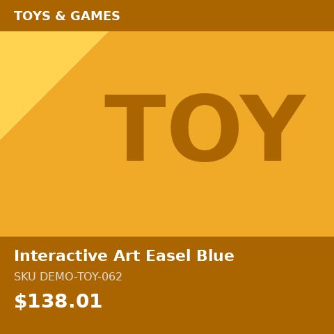 Interactive Art Easel Blue