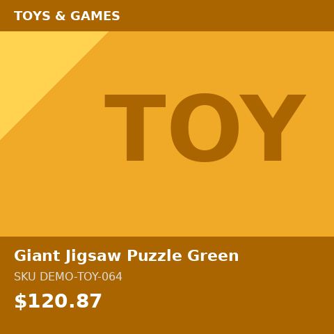 Giant Jigsaw Puzzle Green