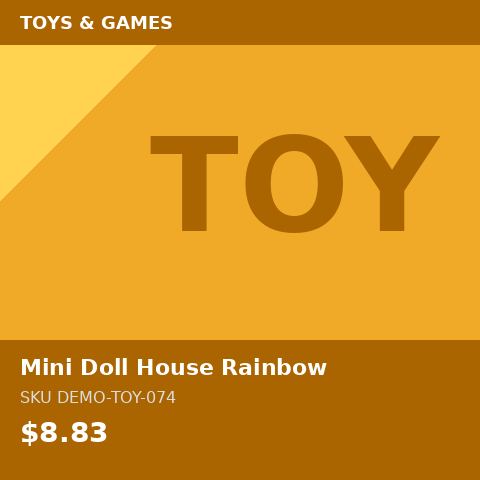 Mini Doll House Rainbow