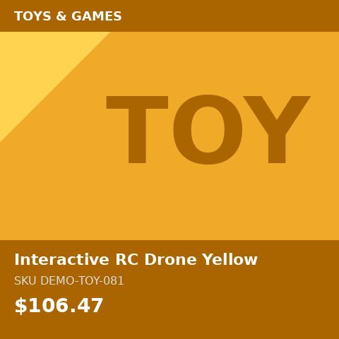 Interactive RC Drone Yellow