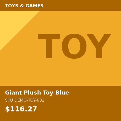 [DEMO-TOY-082] Giant Plush Toy Blue