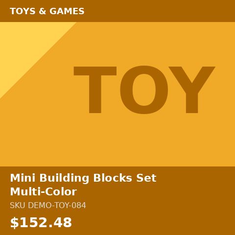 Mini Building Blocks Set Multi-Color