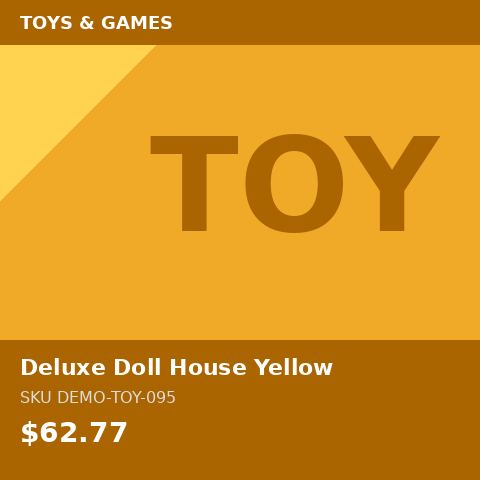 Deluxe Doll House Yellow